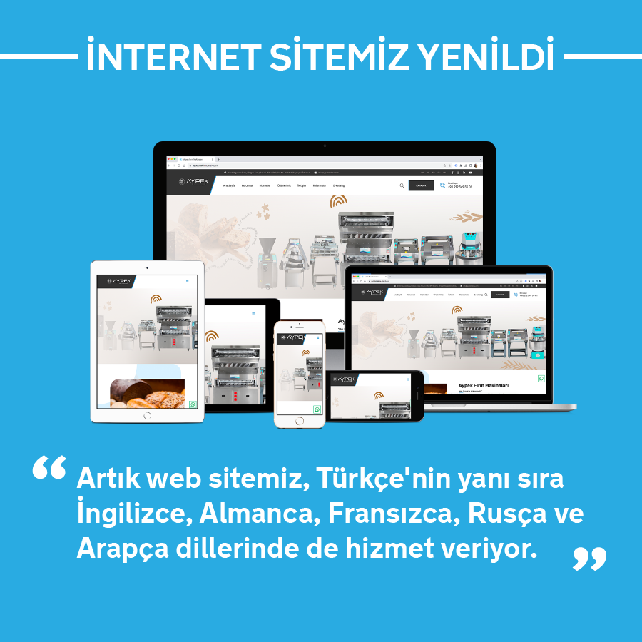 Aypek - İnternet Sitemiz 6 Dilde Yayında